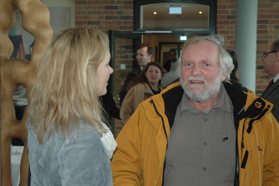 Peter beim Neujahrsempfang mit MdB Sonja Steffen